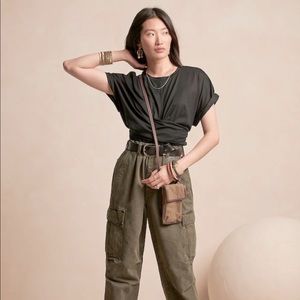 Banana Republic SUPIMA® Cotton Wrap Top